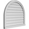Ekena Millwork Round Top Surface Mount PVC Gable Vent w/ 2"W x 2"P Brickmould Sill Frame, 32"W x 28"H GVPRT32X2803SN - alternate 5
